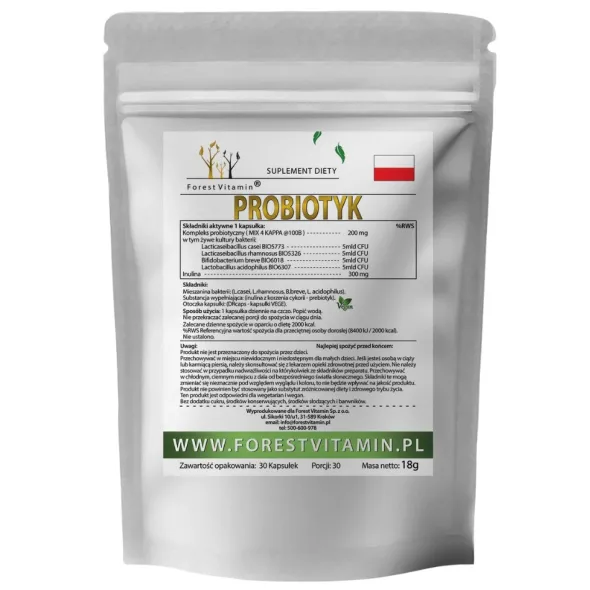 FOREST VITAMIN Probiotyk KAPPA 200 mg 30 kaps