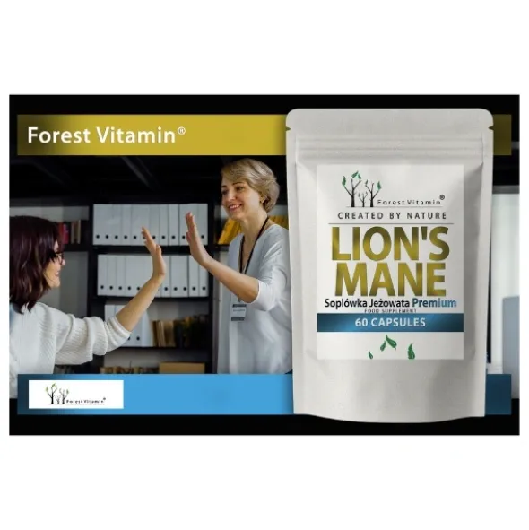 FOREST VITAMIN Soplówka Jeżowata Premium 400 mg 60 kaps