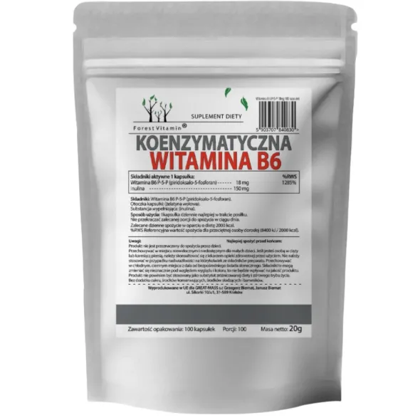 FOREST VITAMIN Witamina B6 P-5-P 100 kaps