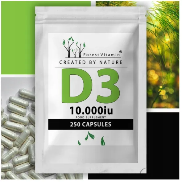 FOREST VITAMIN Witamina D3 10.000 IU 250 kaps