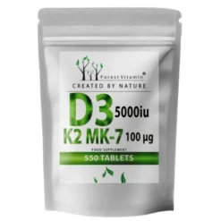 FOREST VITAMIN Witamina D3 5000 IU K2MK7 100 µg 550 tabl