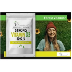 FOREST VITAMIN Witamina D3 5000IU z Oliwą z Oliwek 250 kaps
