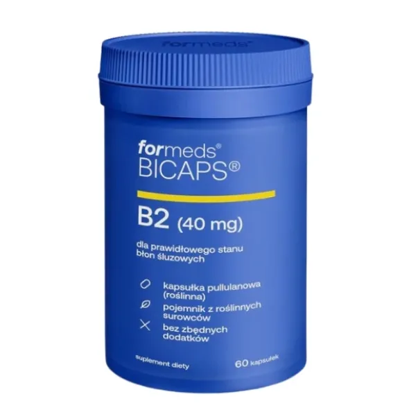 FORMEDS BICAPS Witamina B2 Ryboflawina 40mg 60 kaps