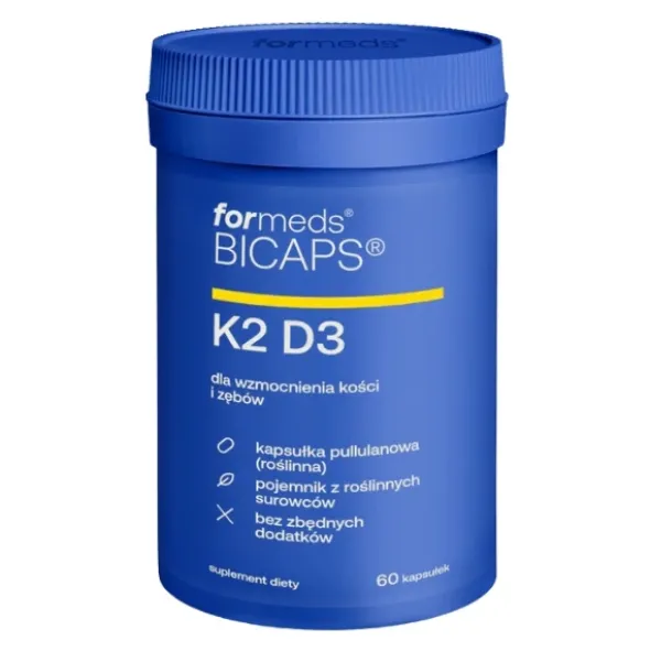 FORMEDS BICAPS Witamina K2 MK-7 100mcg + D3 50mcg 2000IU 60 kaps