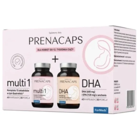 FORMEDS PRENACAPS MULTI 1 + DHA 2 x 60 kaps