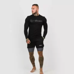 GYMBEAM Męskie Szorty 2in1 - Black Grey