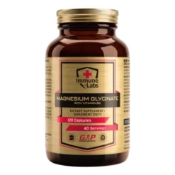 IMMUNE LABS Magnesium Glycinate 555 mg + B6 120 kaps