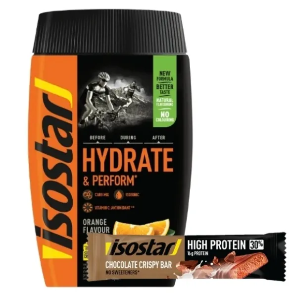 ISOSTAR Koncentrat 400 g + ISOSTAR Baton High Protein 30% 55 g