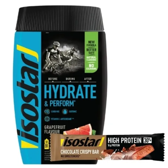 ISOSTAR Koncentrat 400 g + ISOSTAR Baton High Protein 30% 55 g