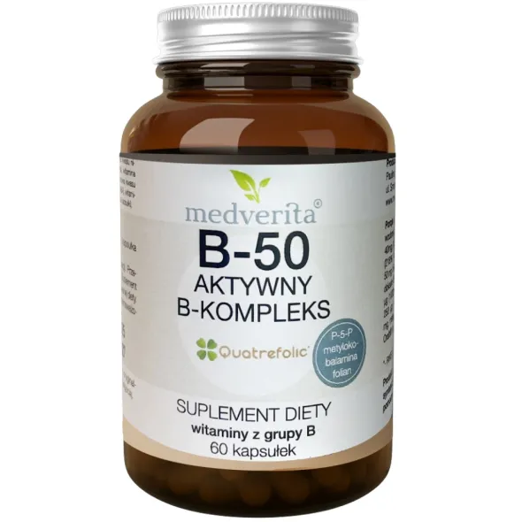 MEDVERITA B-50 aktywny B-kompleks 60 kaps