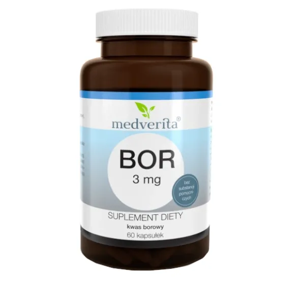 MEDVERITA Bor 3 mg Kwas Borowy 60 kaps