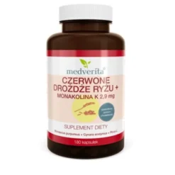 MEDVERITA Czerwone Drożdże Ryżu+ 180 kaps