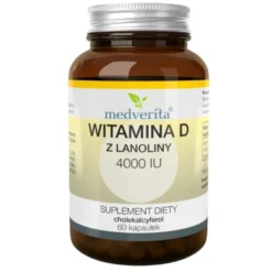 MEDVERITA D3 4000 IU witamina D z lanoliny 60 kaps