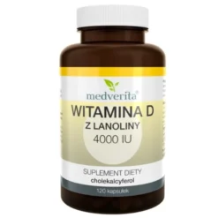 MEDVERITA D3 4000 IU Witamina D z Lanoliny 120 kaps