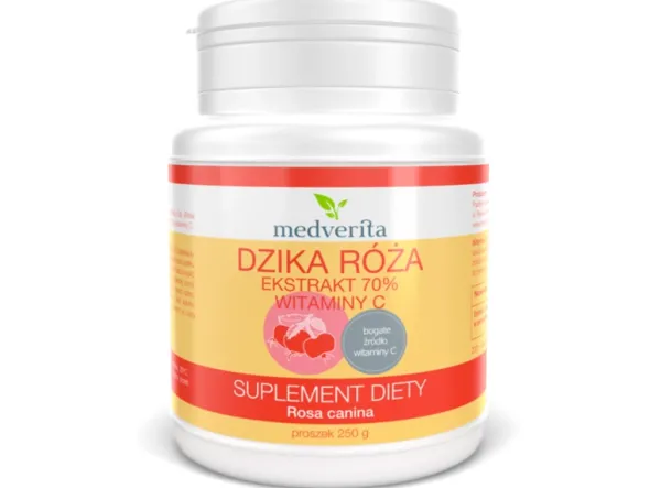 MEDVERITA Dzika Róża Ekstrakt 70% Witaminy C 250 g