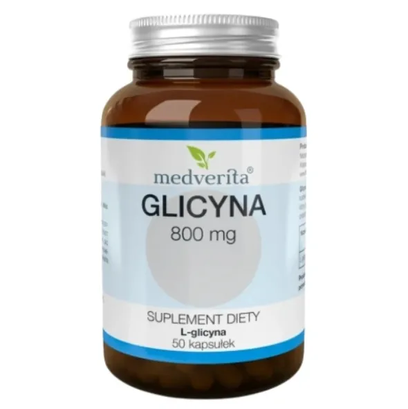 MEDVERITA Glicyna 800 mg L-glicyna Aminokwas 50 kaps