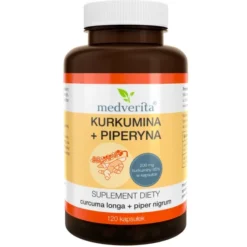 MEDVERITA Kurkumina + Piperyna 120 kaps