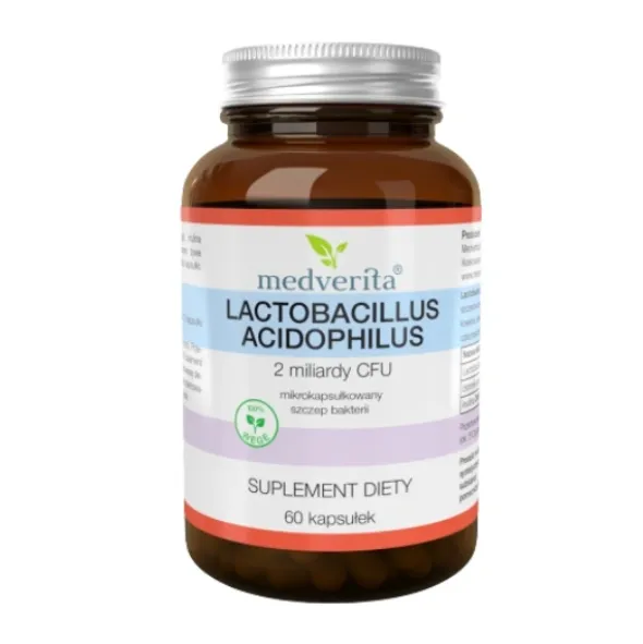 MEDVERITA Lactobacillus Acidophilus 2 mld CFU 60 kaps