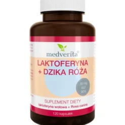 MEDVERITALaktoferyna + Dzika Róża 120 kaps