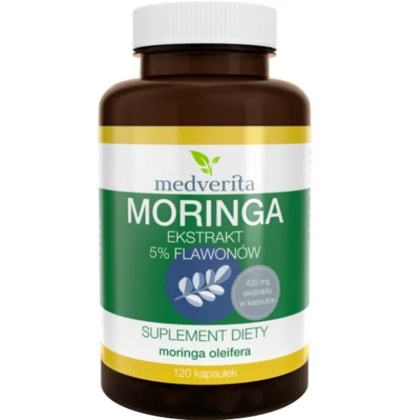 MEDVERITA Moringa Ekstrakt 5% Flawonów 120 kaps
