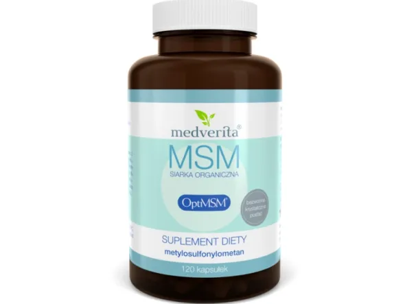 MEDVERITA MSM Siarka Organiczna OptiMSM 120 kaps