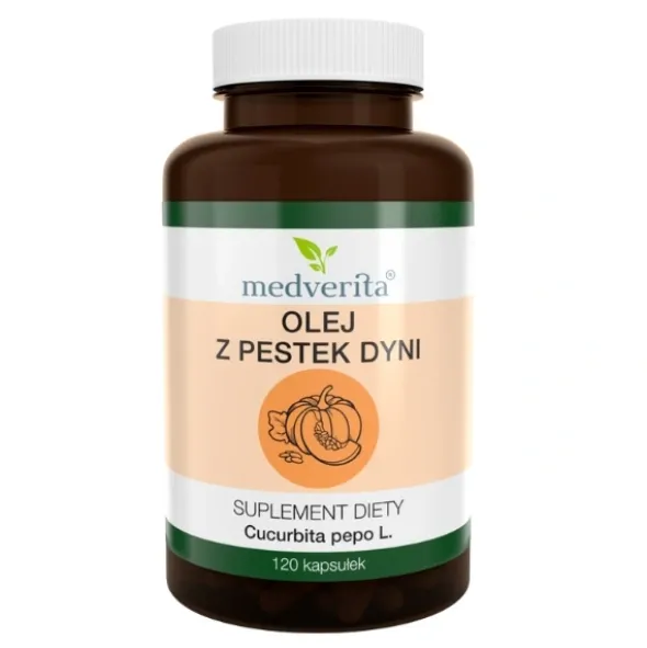 MEDVERITA Olej z Pestek Dyni 120 kaps