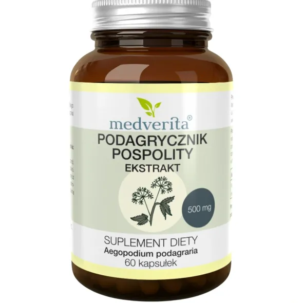 MEDVERITA Podagrycznik Pospolity 500mg 60 kaps