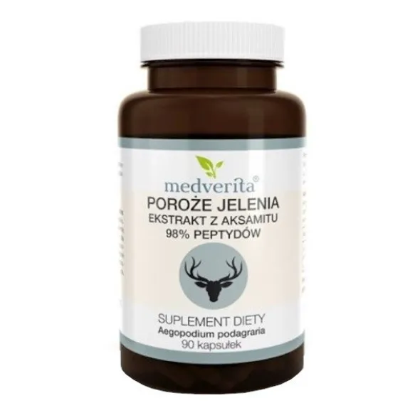 MEDVERITA Poroże Jelenia 98% 300mg 90 kaps