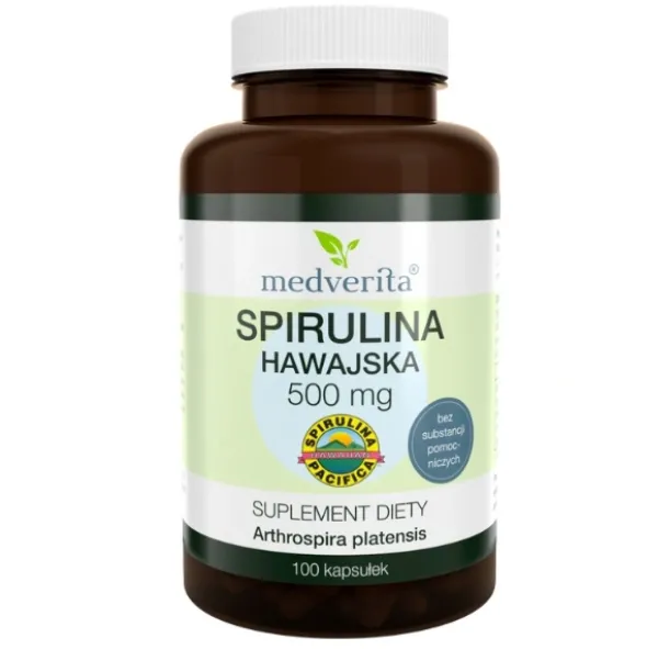 MEDVERITA Spirulina Hawajska 500 mg 100 kaps