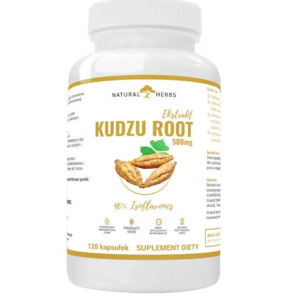 NATURAL HERBS Kudzu Root Ekstrakt 500mg 120 kaps