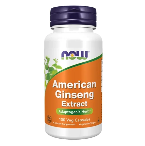 NOW FOODS American Ginseng - Żeń-szeń Amerykański 500mg 100 vkaps