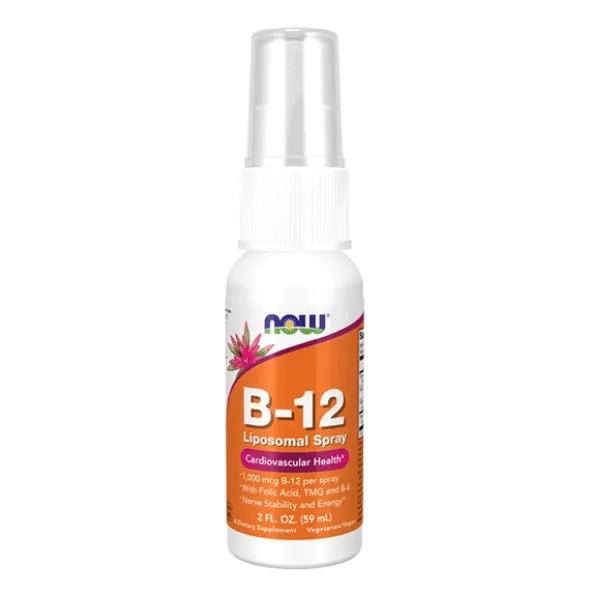 NOW FOODS B-12 Liposomal Spray - Liposomalna witamina B12 płyn 59 ml