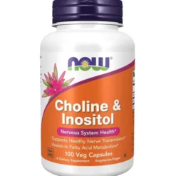 NOW FOODS Cholina 250mg + Inozytol 250mg 100 vkaps