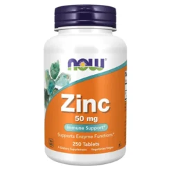 NOW FOODS Cynk 50mg - Glukonian Cynku 250 tab