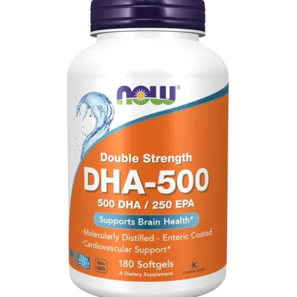 NOW FOODS DHA - 500 DHA 250 EPA 180 kaps