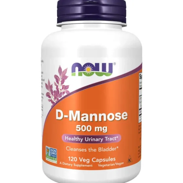 NOW FOODS D-Mannoza 500mg 120 vkaps