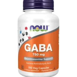NOW FOODS GABA 750mg 100 vkaps