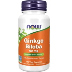 NOW FOODS Ginkgo Biloba ekstrakt 50:1 - Miłorząb Japoński 120 kaps