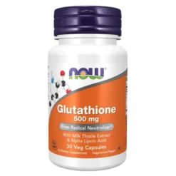 NOW FOODS Glutation 500mg + Ostropest Plamisty 100mg 30 vkaps