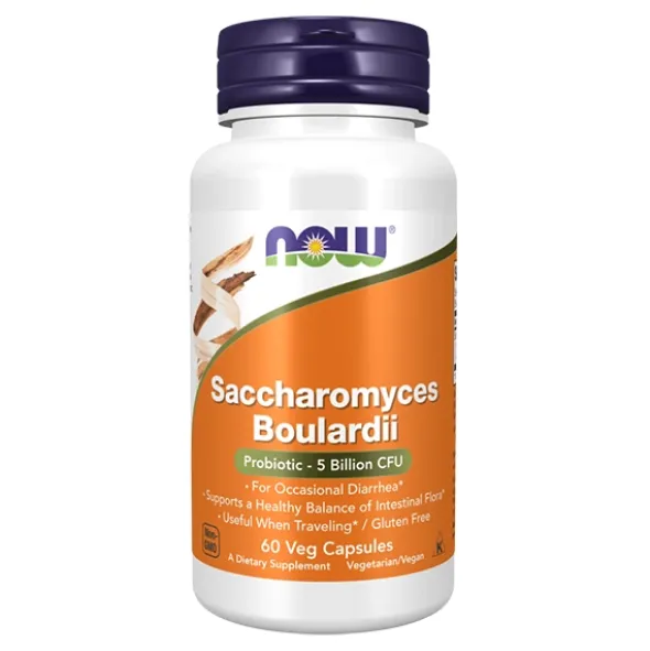 NOW FOODS Probiotyk Saccharomyces Boulardii 60 kaps