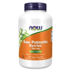 NOW FOODS Saw Palmetto Berries - Palma Sabałowa 550mg 250 vkaps