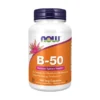 NOW FOODS Witamina B-50 - Kompleks Witamin B 100 vkaps