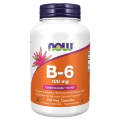NOW FOODS Witamina B-6 100 mg 250 kaps