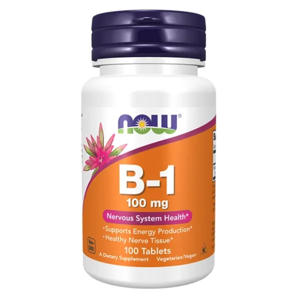 NOW FOODS Witamina B1 (Tiamina) 100mg 100 tab