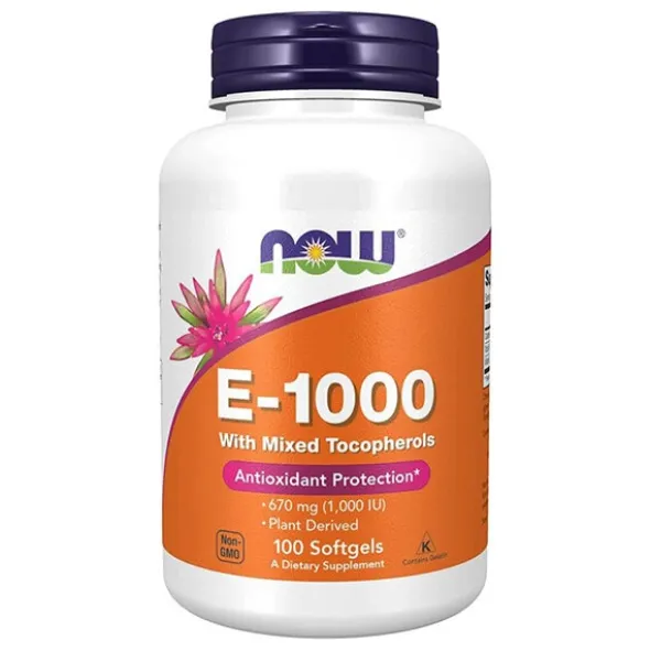 NOW FOODS Witamina E 1000 IU 100 kaps