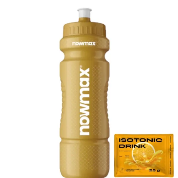 nowmax® Bidon 900 ml Clear + nowmax® Isotonic Drink 25 g