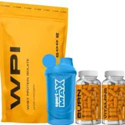 nowmax Burn Cutting Thermo 60 kaps + ECOMAX WPI Protein 500 g + ECOMAX Witaminy i Minerały 90 kaps + SPORT-MAX Shaker 600 ml