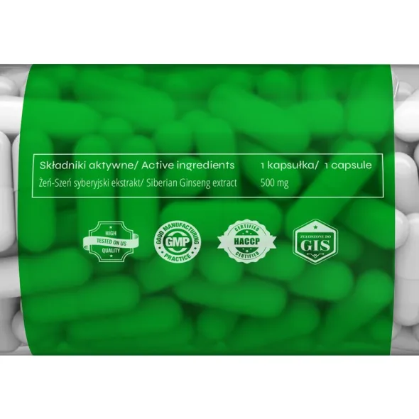 nowmax® Żeń-Szeń Syberyjski Strong 10:1 500mg 90 kaps