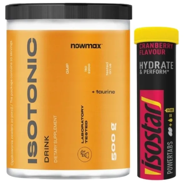 nowmax® Isotonic Drink 500 g + ISOSTAR Powertabs 120 g