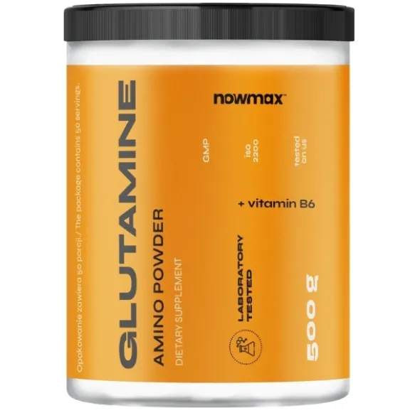nowmax® L-Glutamine 500 g + nowmax® Vitamin C 500 g